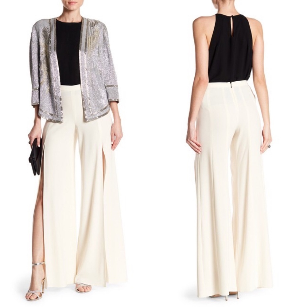 Haute Hippie Harlet Wide-Leg Slit Pants REVOLVE - Picture 6 of 8